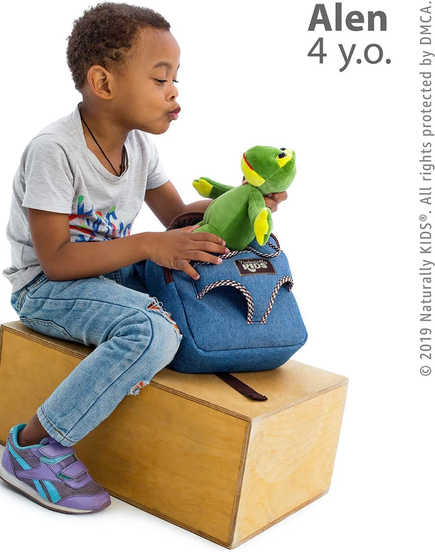 Frog Backpack Plush Stuffed Animal Toddler Backpack Kids Gift Green5