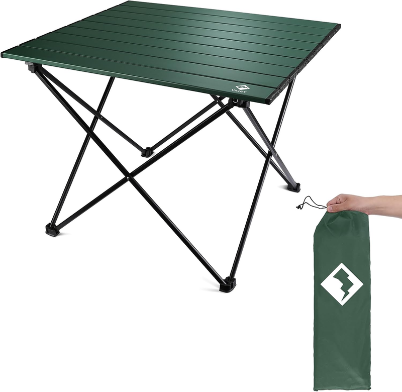 Portable Camping Side Table, Ultralight Aluminum Folding Beach Table with Carry 9
