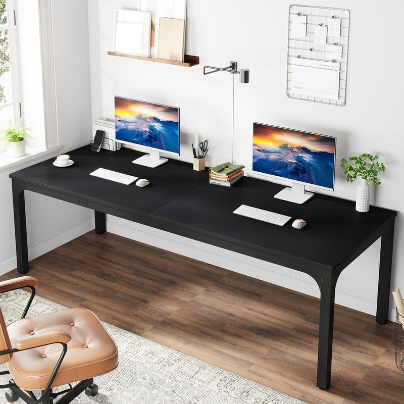 78.7'' Extra Long 2 Person Computer Desk Double Workstation Home Office2