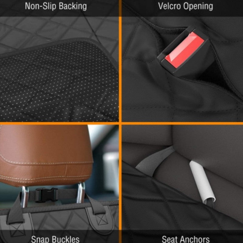 Dog Back Seat Cover Protector Waterproof Scratchproof Nonslip Hammock for Dogs B6