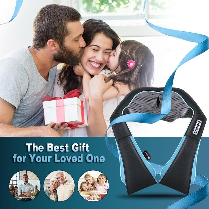Shiatsu Neck Back Shoulder Massager w/ Heat 4D Deep Tissue Kneading6