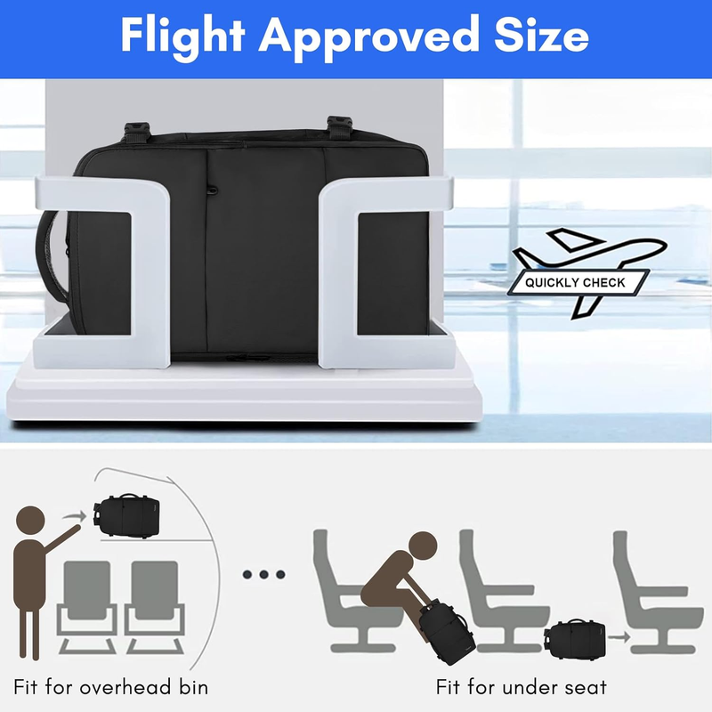 Travel Laptop Backpack for Men Women, Airplane Approved Travel Backpack Suitcase3