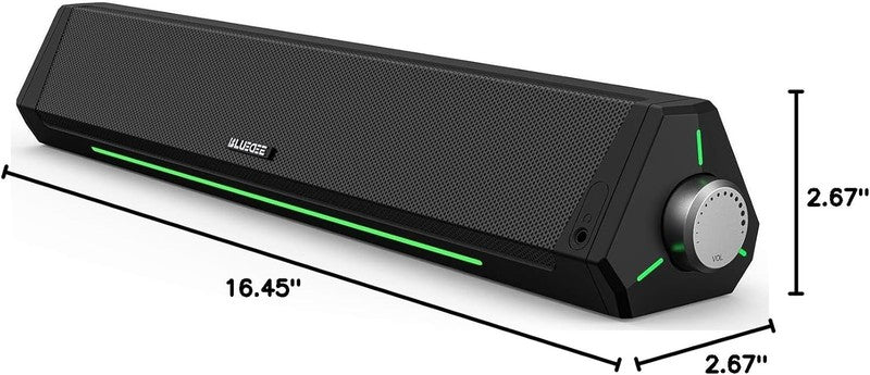HiFi PC Soundbar Speakers Bluetooth 5.0 USB C 3.5mm Desktop Laptop8