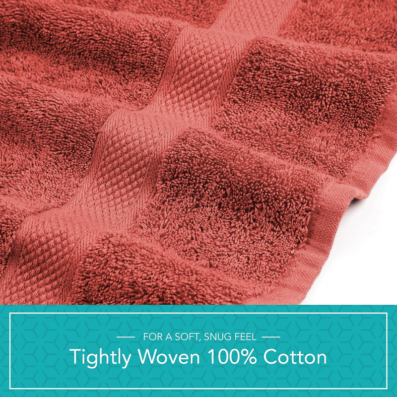 Pleasant Home Bath Towels Set of 6 (24” X 50”) 100% Cotton, 515 GSM | Lightweigh5