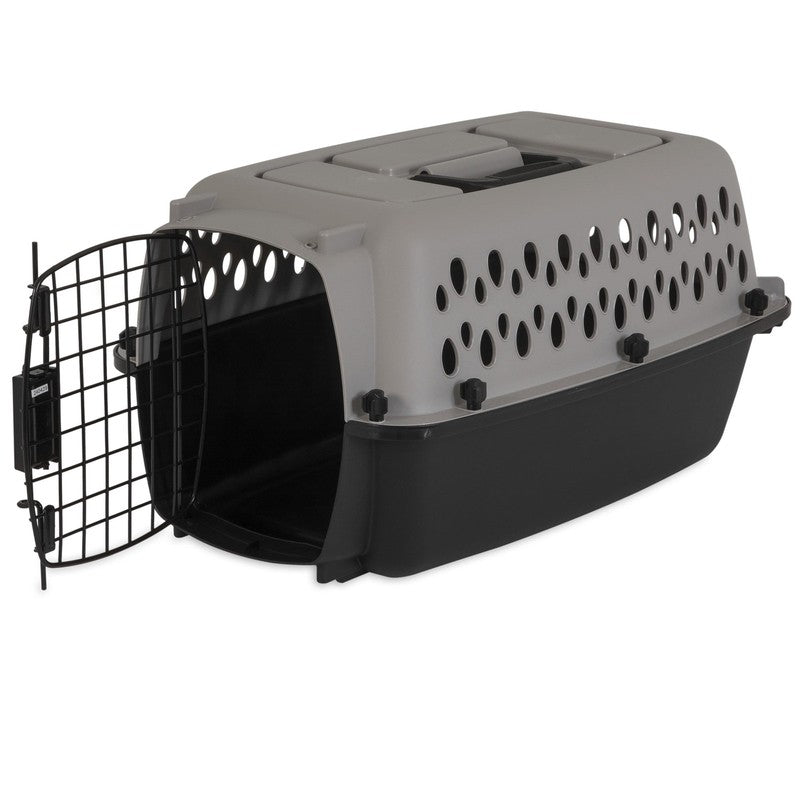 Pet Portable Kennel for Dogs, Hard-Sided Travel Carrier, Durable, Metal Door, Bl3