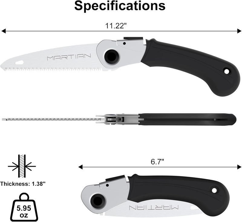 Outdoor Portable Mini Saw – Compact Folding Design + Belt-Mount Transparent Case5