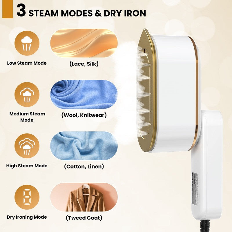 1300W Handheld Travel Steamer for Clothes, 180ML Tank, 10s Heat Up, Portable7