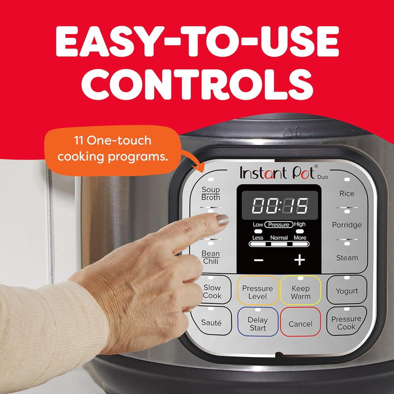 3 Qt Electric Pressure Cooker 7-in-1 Rice Slow Cooker Steamer Stainless Steel5