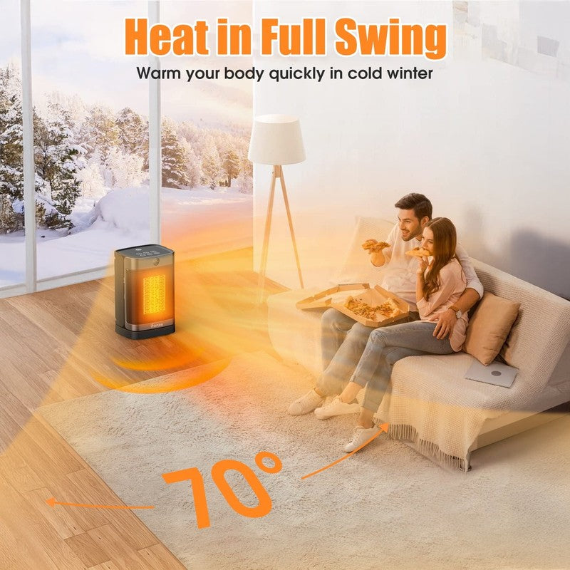 1500W Portable Space Heater w/ Remote, Oscillating, Timer, for Home/Office7
