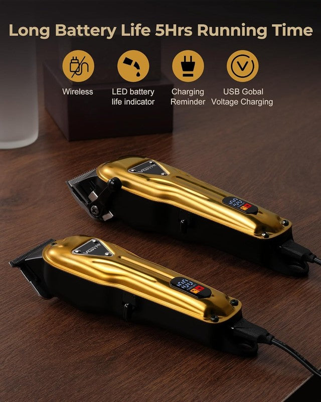 Cordless Electric Hair Clippers for Men | Long Battery Clipper & Trimmer Kit3