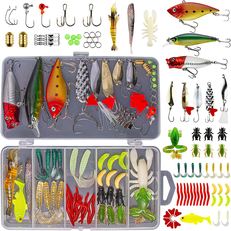 Ultimate Freshwater Fishing Lures Kit for Bass, Trout & Salmon Tackle Box9