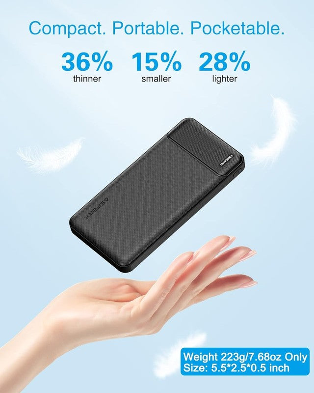 10000mAh Portable Charger 2 Pack Fast Charging Power Bank for Phones & Vests1