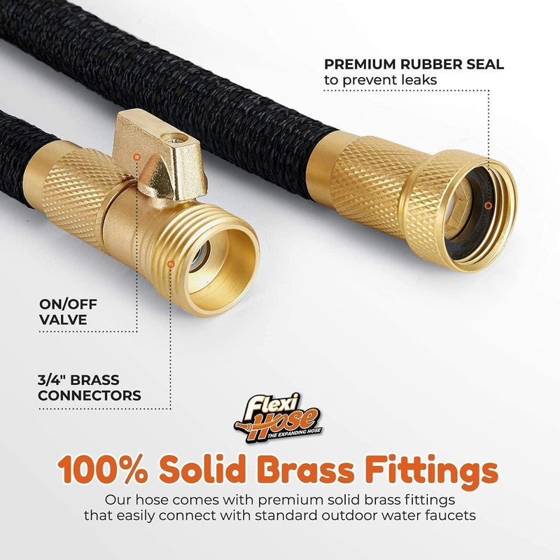 Expandable Garden Hose with 8 Function Nozzle, 50FT - Lightweight Retractable Ga5