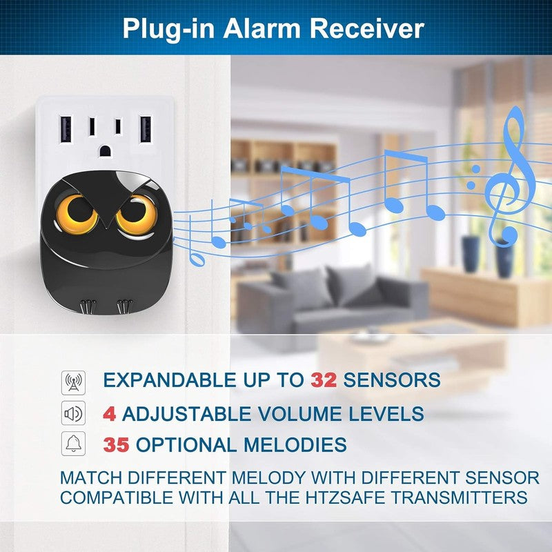Driveway Alarm- 1/2 Mile Long Range Wireless Driveway Alarm Outdoor Weather Resi4