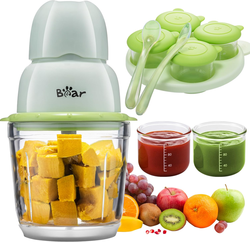 Baby Food Maker Processor Blender with Containers & Silicone Spoons10