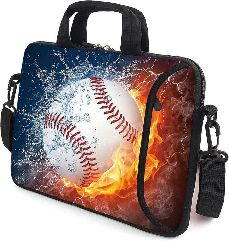 15.6 Laptop Sleeve Case Baseball Shoulder Strap Handle Accessory Pocket2
