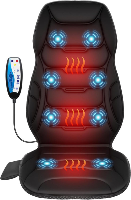Massage Chair Pad, Back Massager with Heat with 8 Vibration Motors9