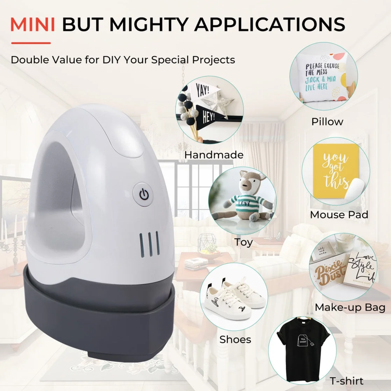 Mini Heat Press Machine, Portable Iron Press for Heating Transfer Objects5