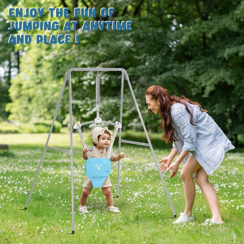 Baby Jumper with Stand, Bouncer for Boys/Girls 6 24M, Easy Assemble, Blue5
