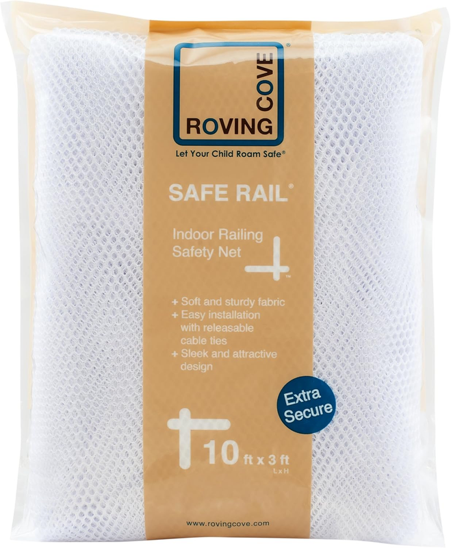 Stair Banister Guard 10Ft X 3Ft, Railing Safety Net for Baby Proofing, Child Saf6