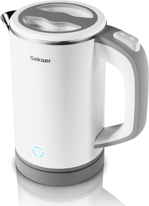 Travel Electric Tea Kettle 0.8L Stainless Steel Auto Shut-Off Boil-Dry White9
