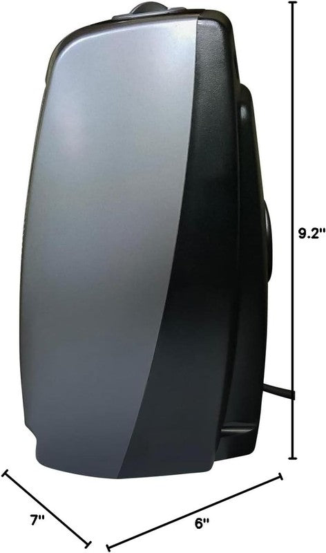 Portable Electric Ceramic Space Heater 1500W with Thermostat Dark Gray9