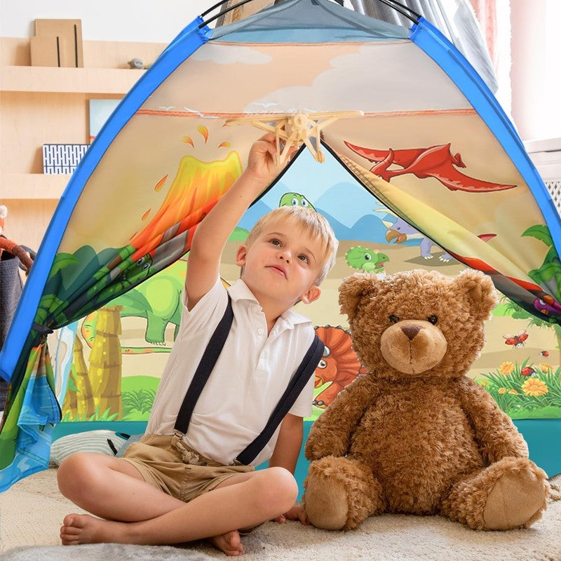 Kids Dinosaur Dome Play Tent, Indoor/Outdoor Playhouse3