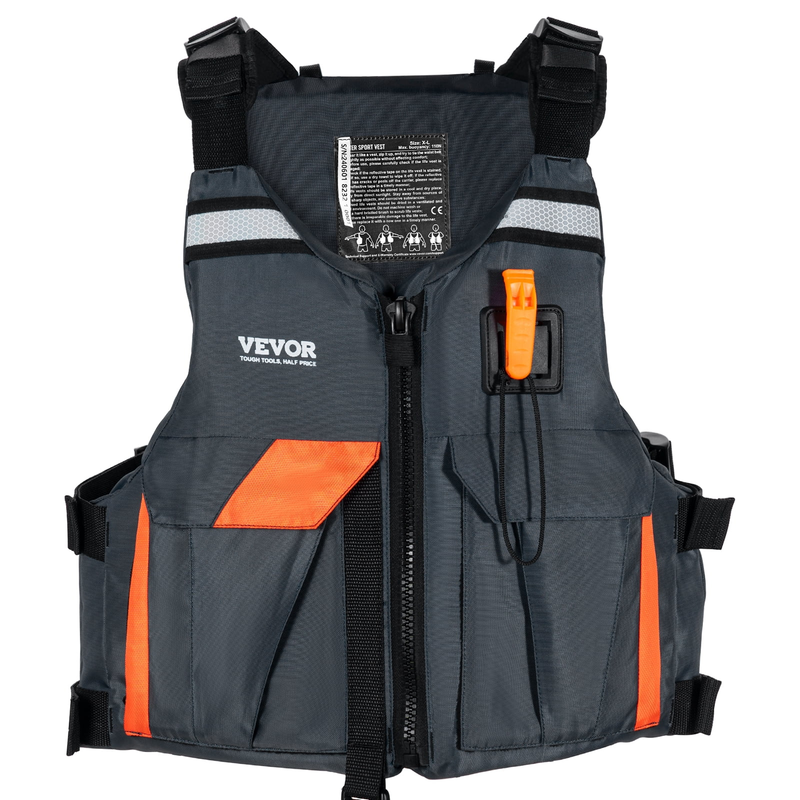 Life Vest for Watersports (PFD), Life Jacket with Waterproof Nylon & 110N Buoyan8