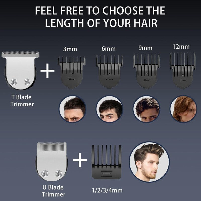 5-in-1 Beard Trimmer Kit for Men - Cordless, Waterproof & Rechargeable2