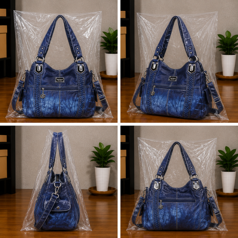Women's Soft PU Leather Shoulder Bag Crossbody Purse Handbag0