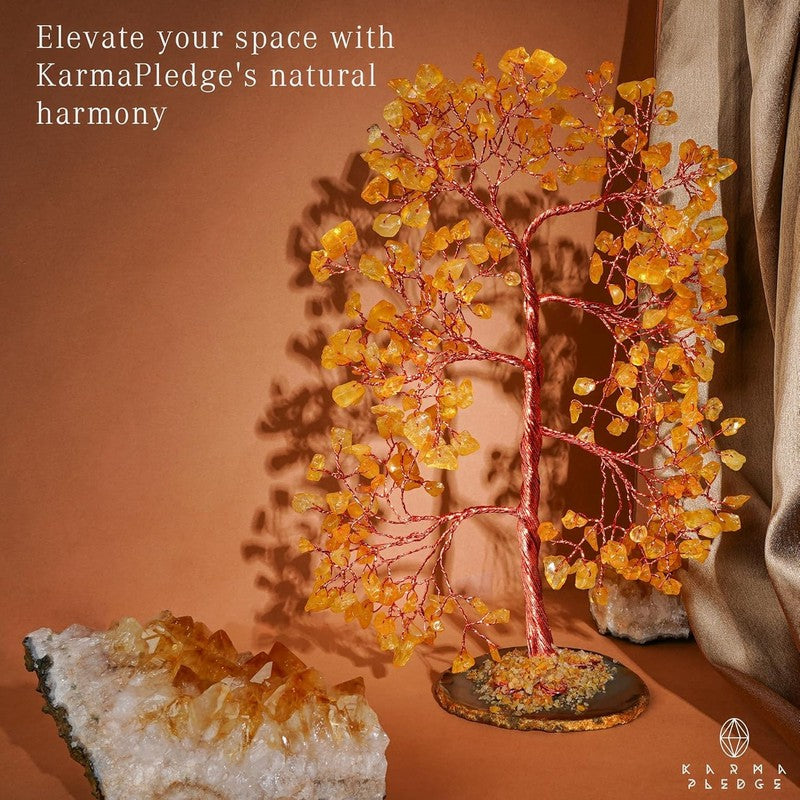 Citrine Crystal Tree of Life Feng Shui Decor Positive Energy Good Luck Gift3
