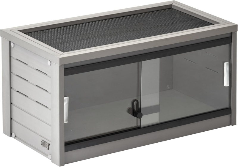 ECOFLEX 24" Small Reptile Habitat Glass Front Terrarium Maple/Grey10