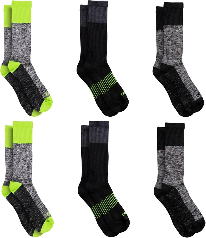 Men's Dri Tech Original Moisture Control Crew Socks M XXL 6 12 18 Pairs1