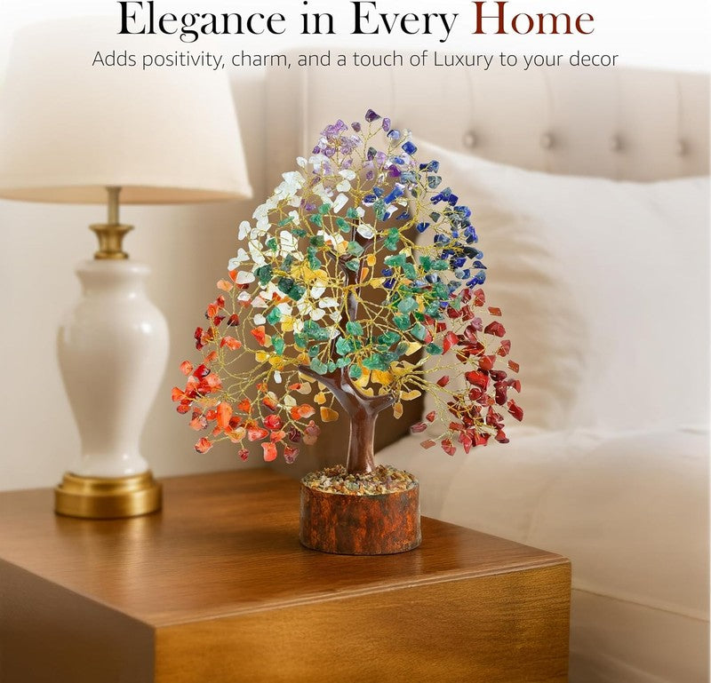 Original 7 Chakra Crystal Tree of Life Healing Decor Positive Energy Gift7