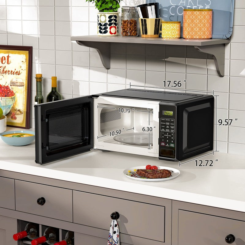 0.7 Cu Ft Countertop Microwave Oven, 700 Watts, Black5