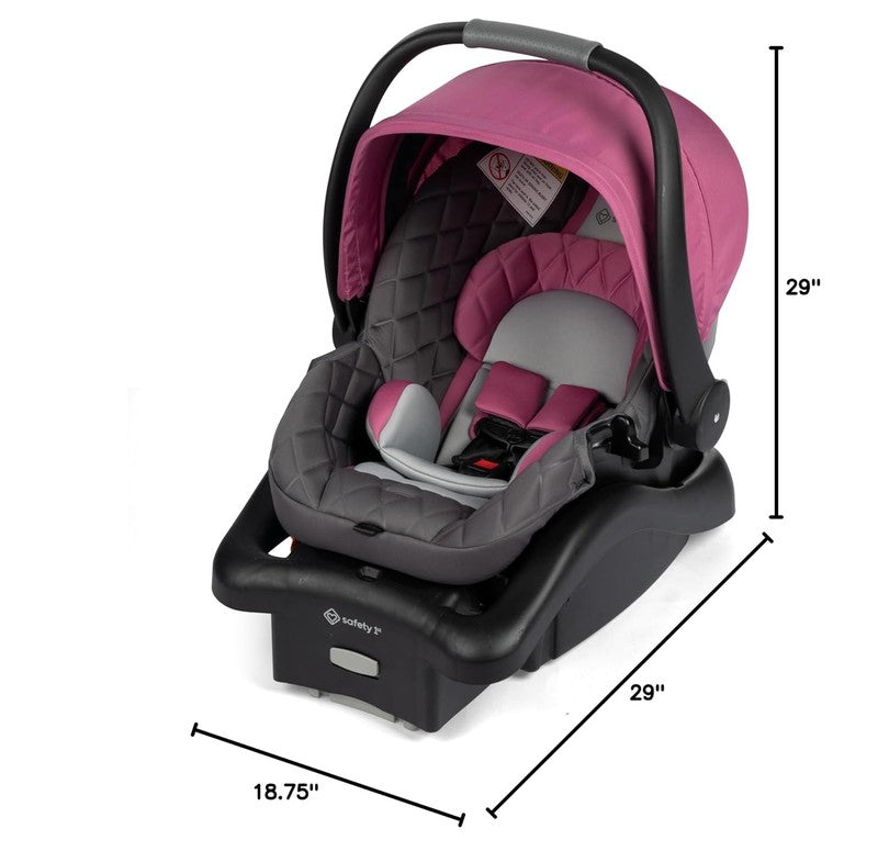 Onboard DLX Insta Latch Infant Car Seat, Base Rear Facing 4–30 lbs Beach Rose7