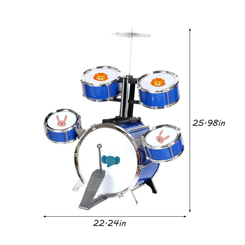 Kids Mini Drum Set for Toddlers Beginners Drum Set,5 Drums Percussion Set with C2