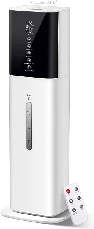 2.11Gal Ultrasonic Cool Mist Humidifier with Timer and Humidistat for Large Room9