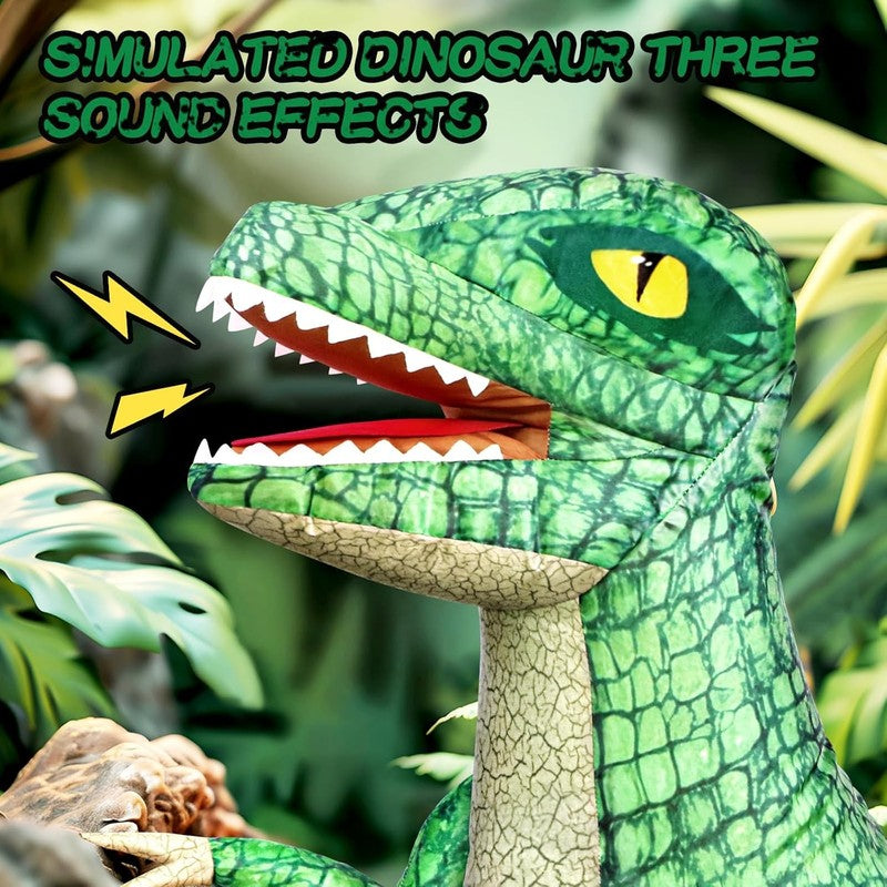 2.4GHZ Remote Control Inflatable Dinosaur Toy for Kids,Electric Toy Dinosaur wit1
