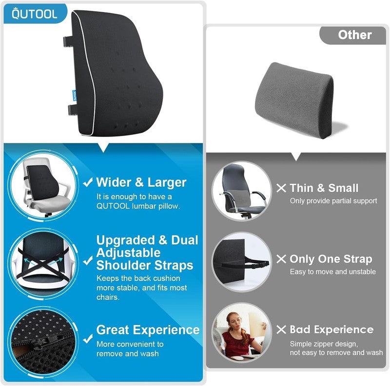 Lumbar Support Pillow for Office Chair, Car, Home or Dorm, Back Pain Relief4