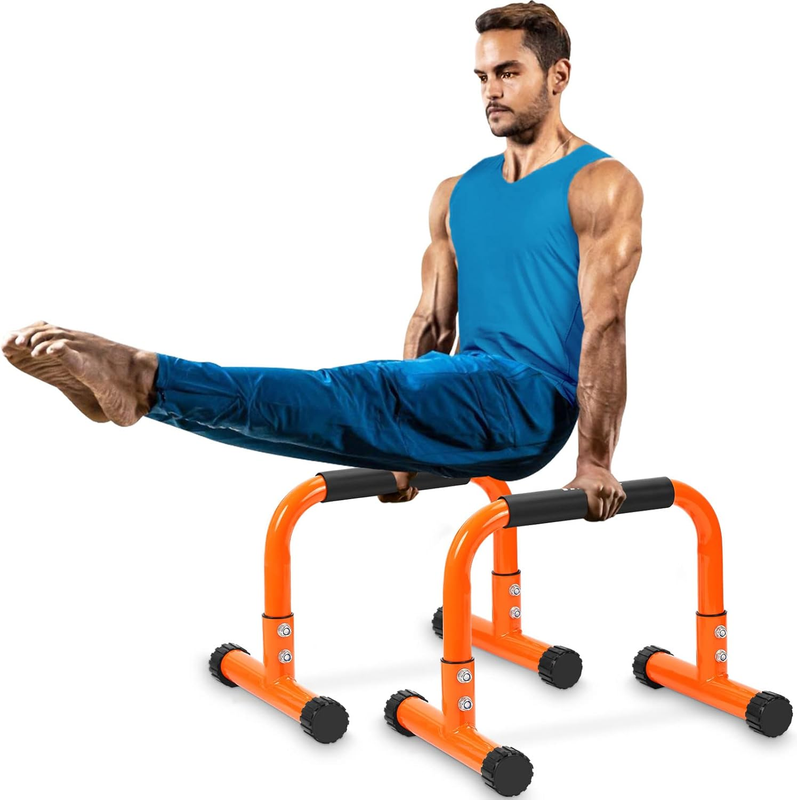 12" Push Up Parallettes & Dip Bars Foam Handles Calisthenics L Sit Handstand9