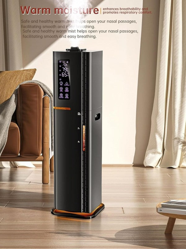 2.64Gal Warm Cool Mist Humidifier Large Room Bedroom Top Fill Quiet 3 Modes3