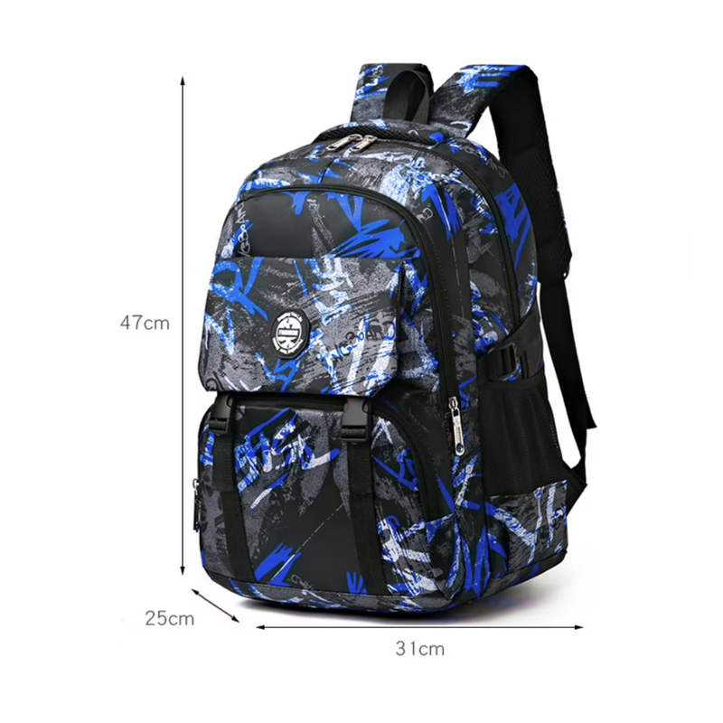 Tyethy Boys Backpack Printed School Bag for Kids, Large Laptop School Backpack C8
