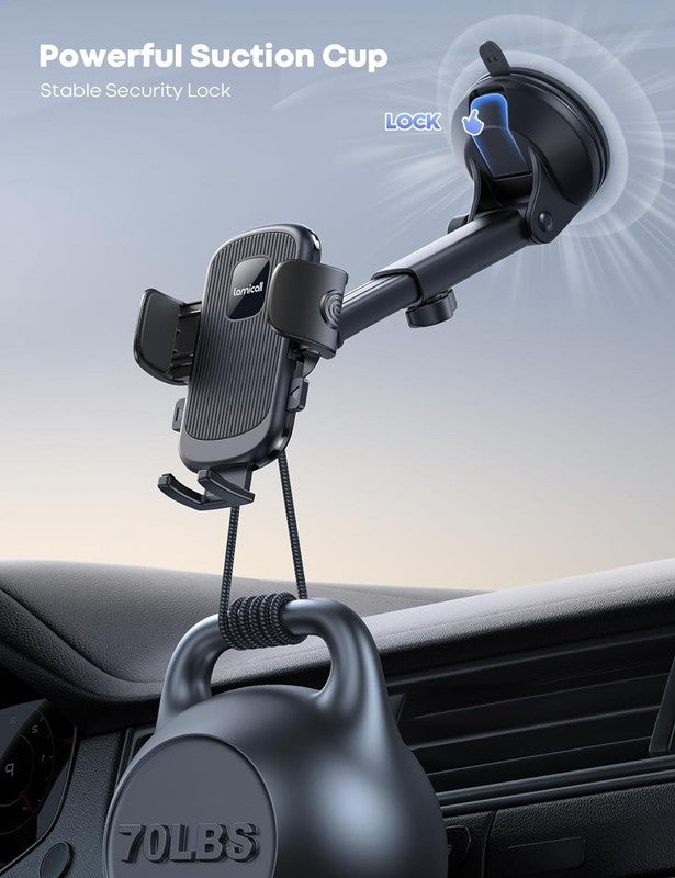 Car Phone Holder Mount, 360° Rotation Dashboard Phone Holder for Phone Samsung3