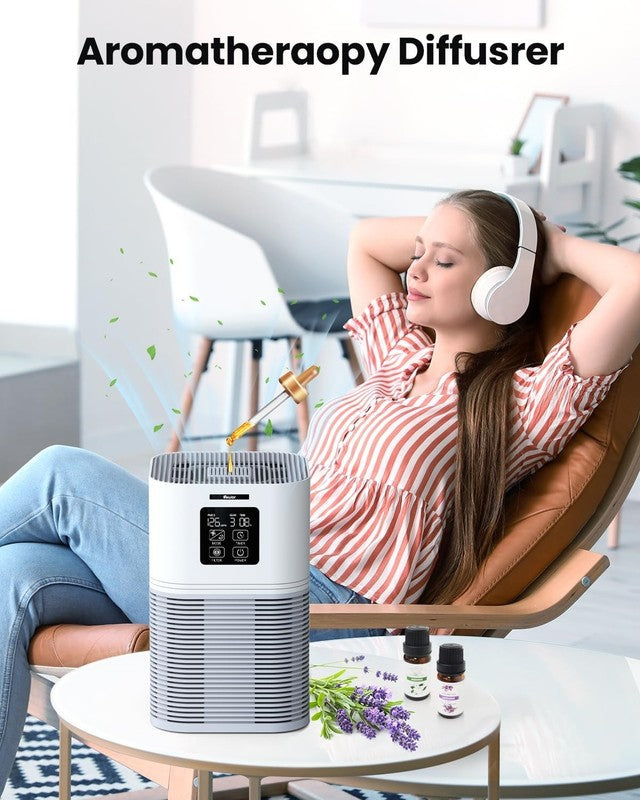 HEPA Air Purifier for Large Rooms, Quiet Pet Dander & Wildfire Cleaner2