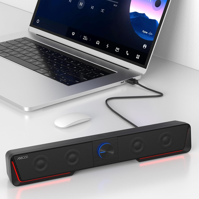 A40 Bluetooth Computer Speakers with Clear Sound, USB Plug & Play PC Speakers wi7