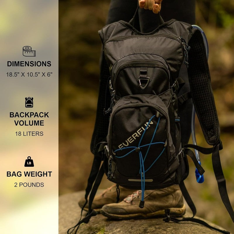 Hydration Backpack 18L with Water Bladder 2L/3L Hiking Water Backpack Women Men 7