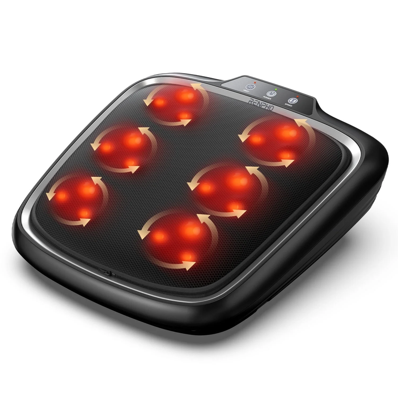 Foot Massager with Heat,Shiatsu Foot Massager for Circulation, Back Massager, Fo4