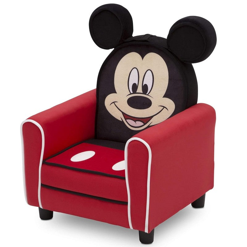 Figural Upholstered Kids Chair Wood Mickey Mouse4