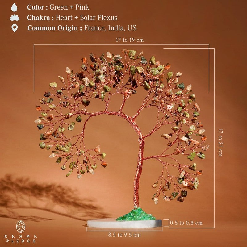 Unakite Crystal Tree of Life Feng Shui Decor Positive Energy Good Luck Gift2